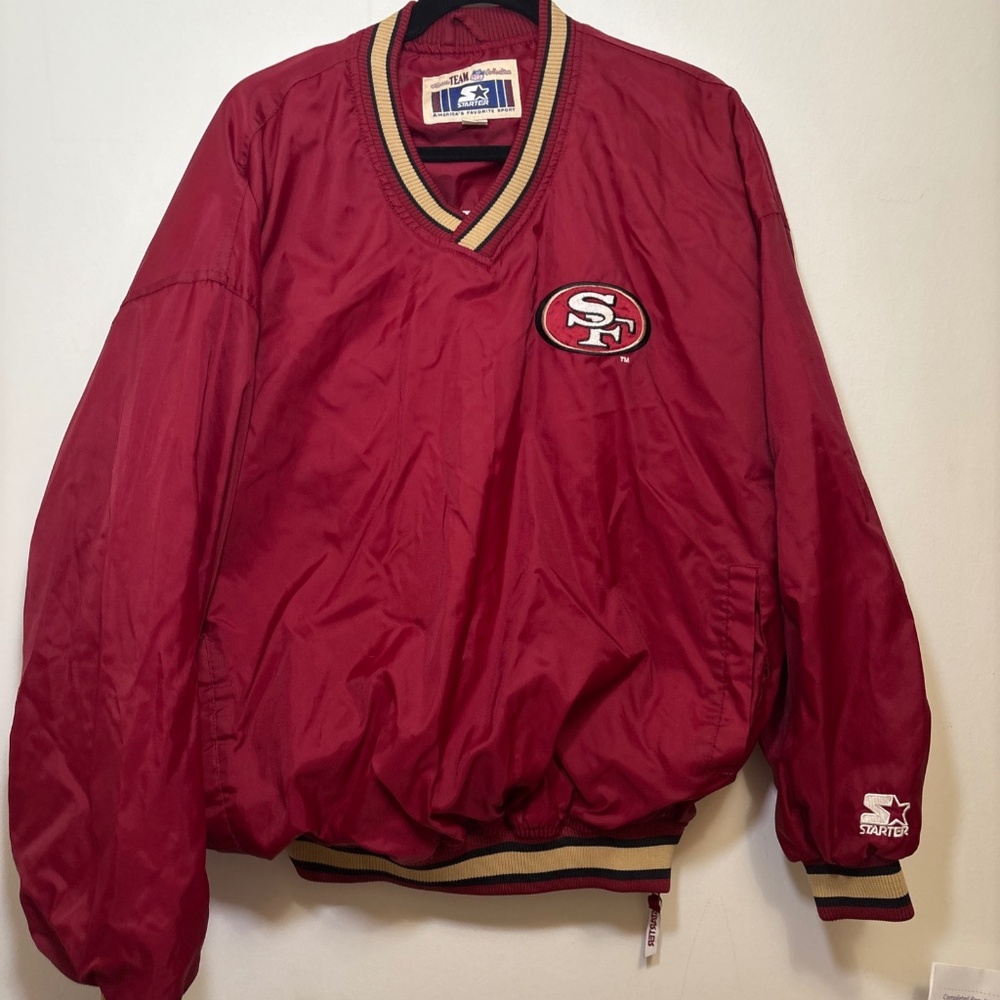 Vintage 1990s San Francisco 49ers Steve Young Starter Jacket XL Made In Korea